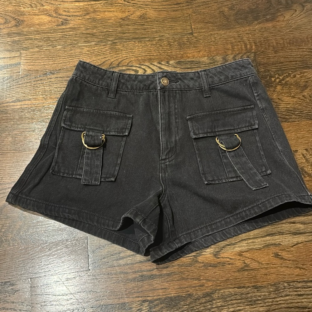High Waisted Cargo Shorts